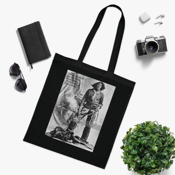 Cotton Canvas Tote Bag "Ride with Legacy – Carry Nat Love’s Spirit" - Image 21