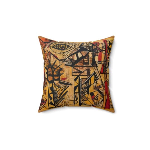 Bohemian Art Square Pillow - Colorful Decorative Cushion for Unique Home Decor Bold colors. Cozy comfort. Effortless style. - Image 2