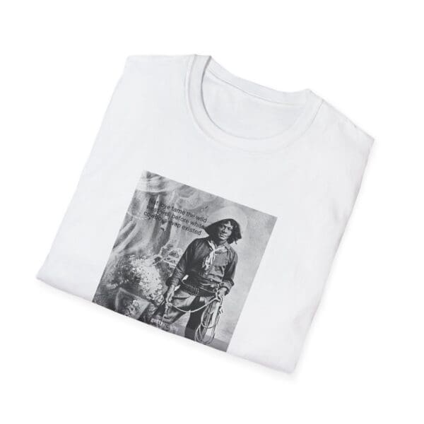 Unisex Softstyle T-Shirt "Ride with Nate Love—The Cowboy Who Defied History. - Image 4