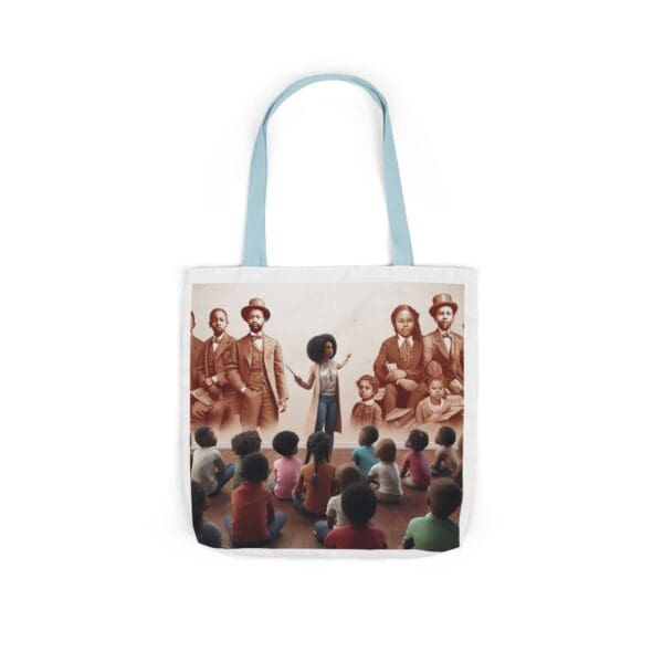 Natural Tote Bag "Pointed toward history, carried into the future." - Image 50