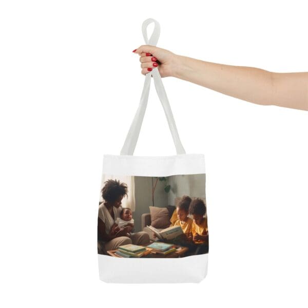 Tote Bag (AOP) “She Holds the Future. They Read the Past.” - Image 28