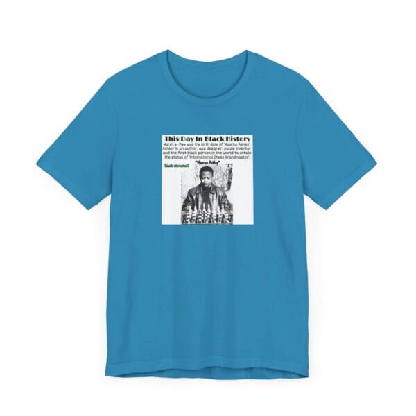 Unisex Jersey Short Sleeve Tee "Honoring Maurice Ashley—Where Genius Meets the Board." - Image 35