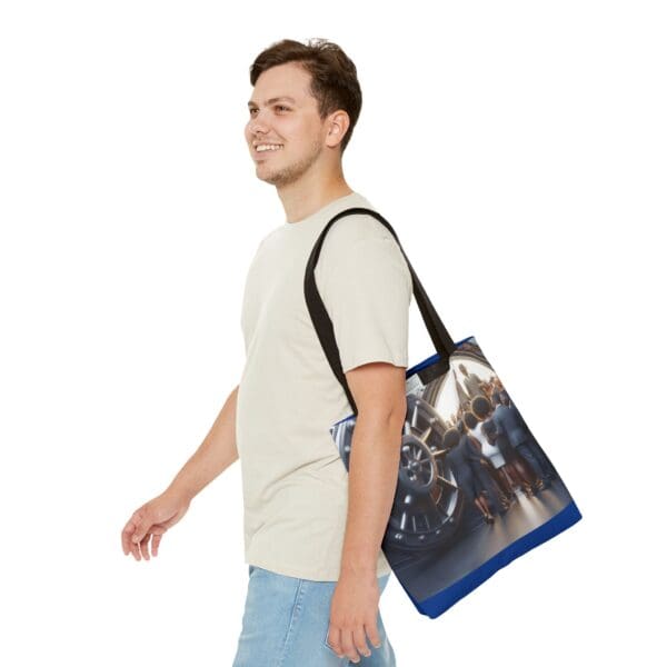 Tote Bag (AOP) "The vault opens. The stories remain." - Image 7