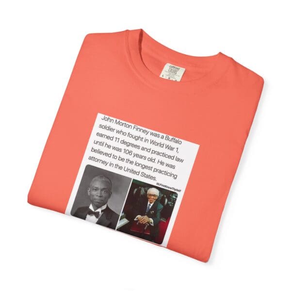 Unisex Garment-Dyed T-shirt "John Morton-Finney: Eleven Degrees, One Unbreakable Spirit." - Image 7