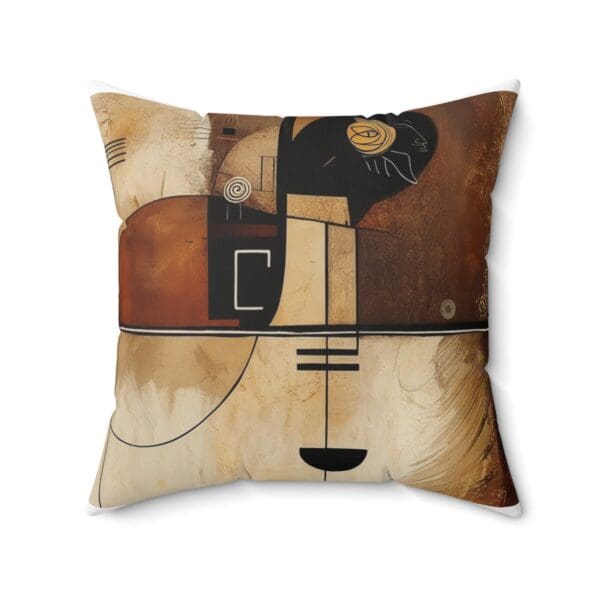Abstract Art Square Pillow - Modern Home Decor Cushion "Elevate Your Décor with Abstract Elegance." - Image 10