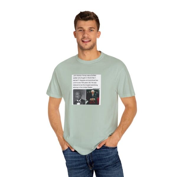 Unisex Garment-Dyed T-shirt "John Morton-Finney: Eleven Degrees, One Unbreakable Spirit." - Image 20