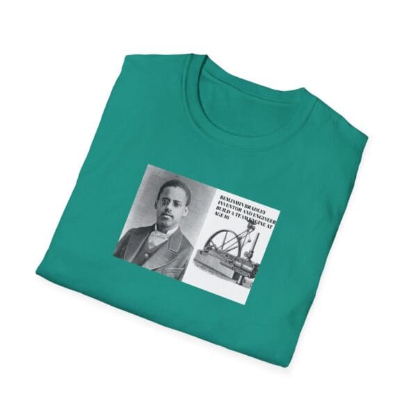 Unisex Softstyle T-Shirt "Benjamin Bradley: Steam Power, Genius, and Resilience." - Image 32