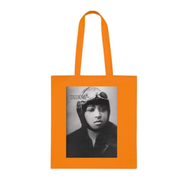 Cotton Canvas Tote Bag "Soar Boldly – Carry the Legacy of Bessie Coleman" - Image 7