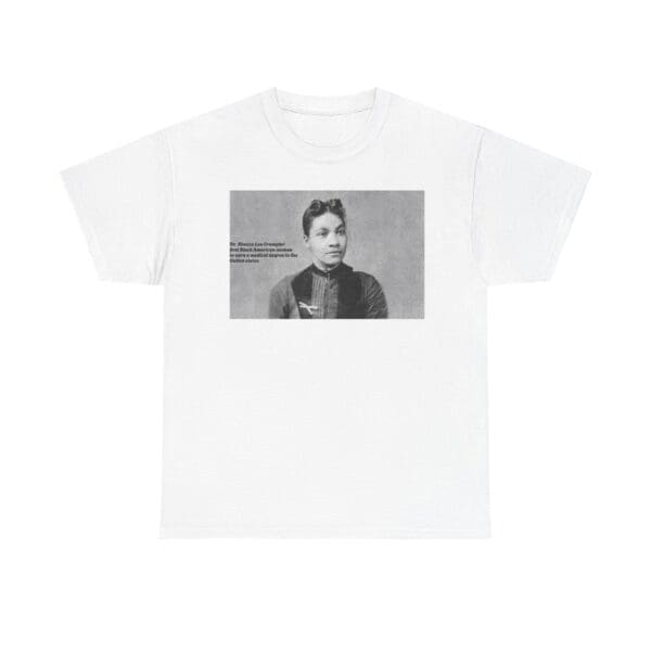 Unisex Heavy Cotton Tee "Dr. Rebecca Lee Crumpler: First Black Woman Doctor in the U.S."