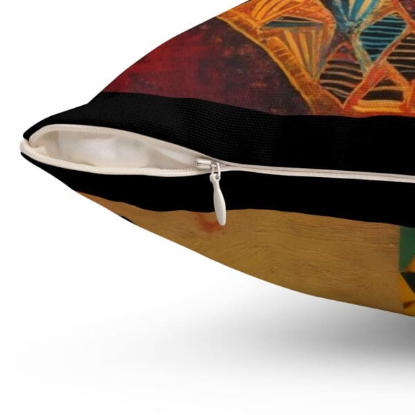 Egyptian-Inspired Decorative Pillow | Artistic Square Cushion with Ankh & Hieroglyphs Ancient symbols. Modern elegance. - Image 12