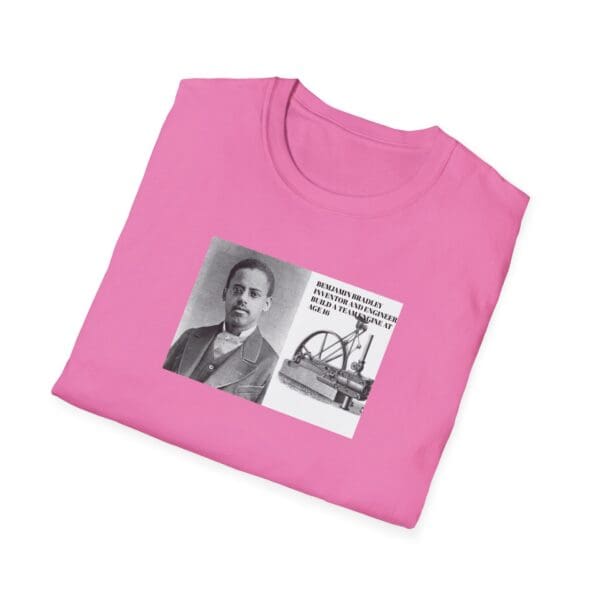 Unisex Softstyle T-Shirt "Benjamin Bradley: Steam Power, Genius, and Resilience." - Image 48