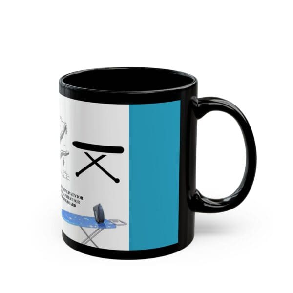Black Mug (11oz, 15oz) "Innovation in Motion: Sarah Boone’s Ironing Board Revolution." - Image 2