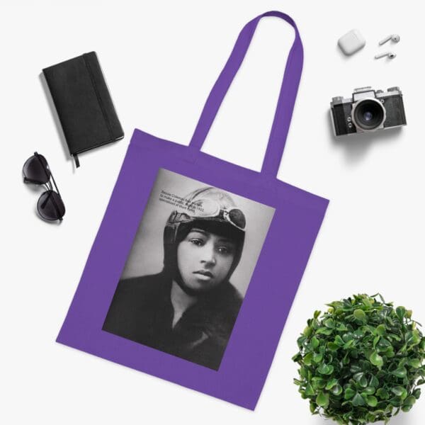 Cotton Canvas Tote Bag "Soar Boldly – Carry the Legacy of Bessie Coleman" - Image 24