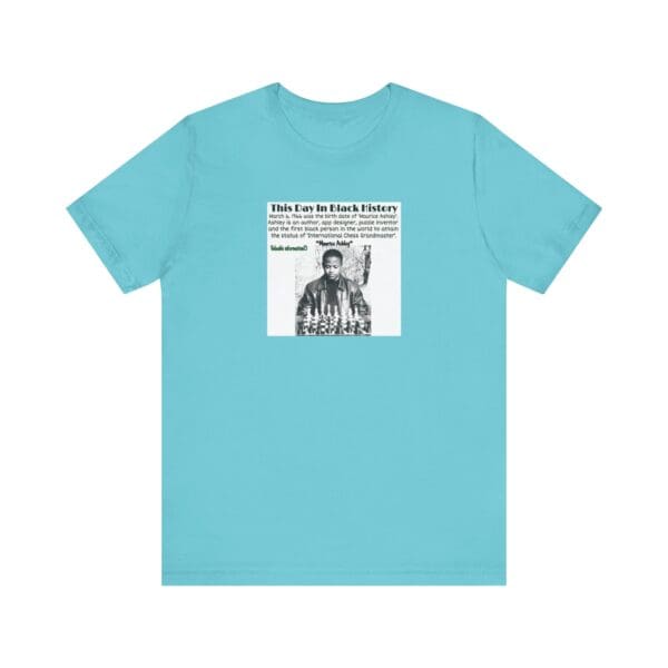 Unisex Jersey Short Sleeve Tee "Honoring Maurice Ashley—Where Genius Meets the Board." - Image 37