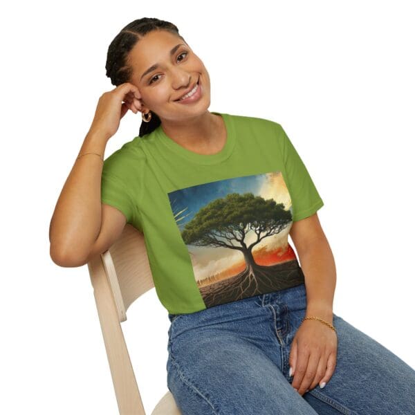 Unisex Softstyle T-Shirt with Inspirational Tree Design - Nature Lover Gift - Image 43