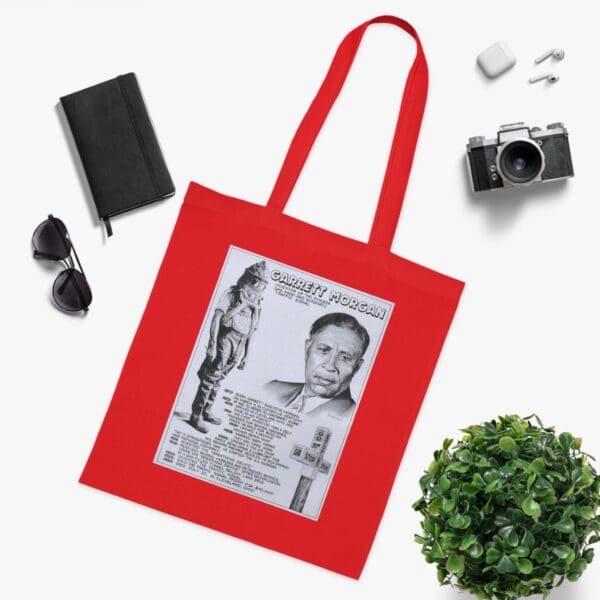 Cotton Canvas Tote Bag "Signal for Change – Carry Garrett Morgan’s Legacy" - Image 27