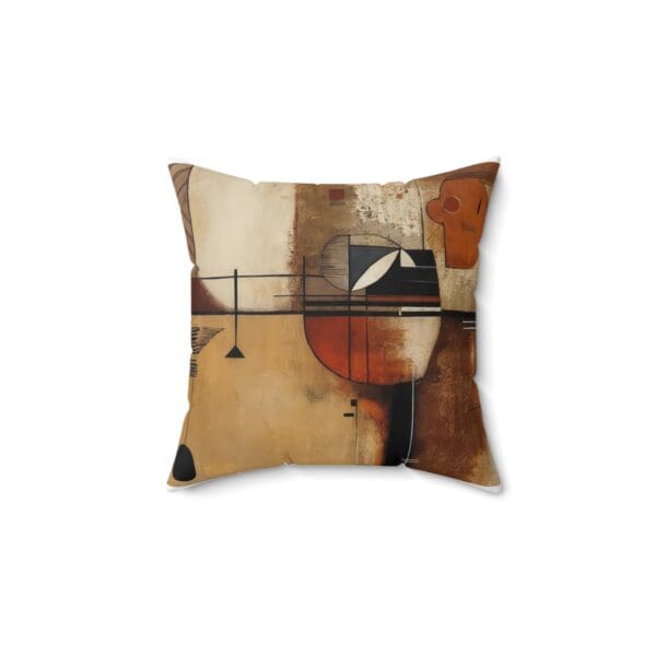 Abstract Art Square Pillow - Modern Home Decor Cushion "Elevate Your Décor with Abstract Elegance." - Image 2