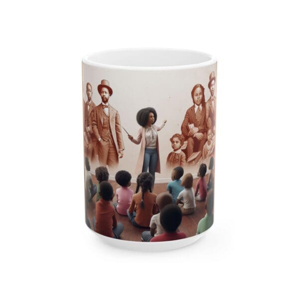 Ceramic Mug, (11oz, 15oz) "Educators Shape Minds. Black History Shapes Generations." - Image 5