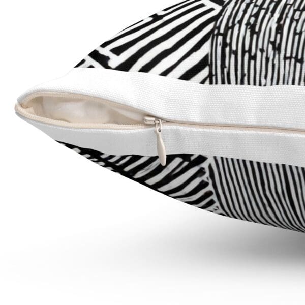 Modern Abstract Throw Pillow - Black & White Décor 🛋️ “Sleek Contrast. Timeless Comfort.” ✨ - Image 12