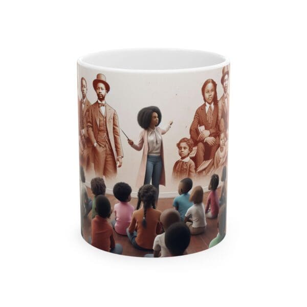 Ceramic Mug, (11oz, 15oz) "Educators Shape Minds. Black History Shapes Generations."