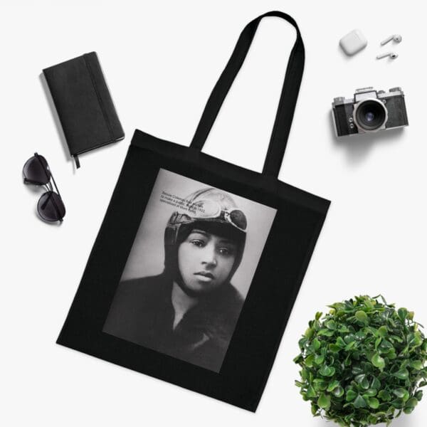 Cotton Canvas Tote Bag "Soar Boldly – Carry the Legacy of Bessie Coleman" - Image 21