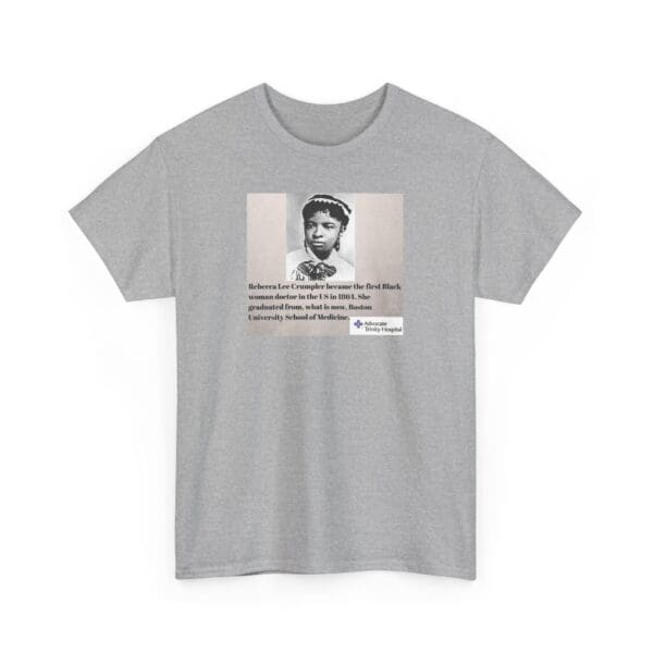 Unisex Heavy Cotton Tee "Rebecca Lee Crumpler: First Black Woman Doctor, Forever a Trailblazer." - Image 15