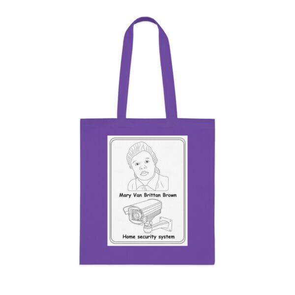 Cotton Canvas Tote Bag "Invent the Future – Wear the Legacy of Marie Van Brittan Brown" - Image 22
