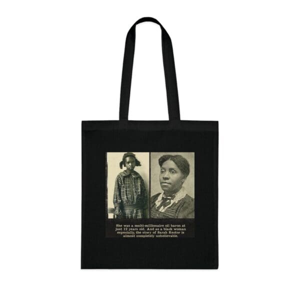 Inspiring Cotton Tote Bag -  "Rich Legacy in Every Stitch – Carry Sarah Rector’s Success" - Image 19