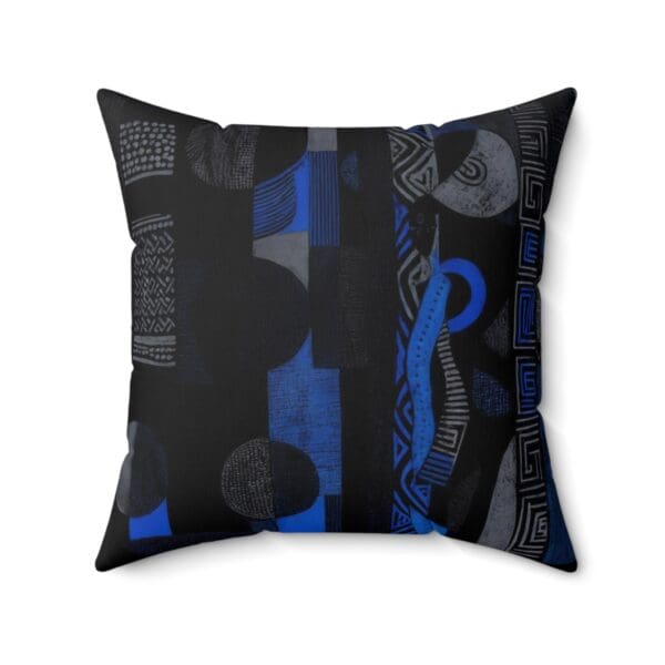 Modern Abstract Blue Pattern Pillow - Stylish Home Decor "Art Meets Comfort in Every Thread." - Image 11