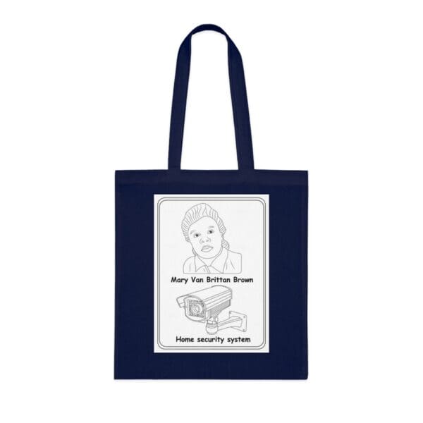 Cotton Canvas Tote Bag "Invent the Future – Wear the Legacy of Marie Van Brittan Brown" - Image 16