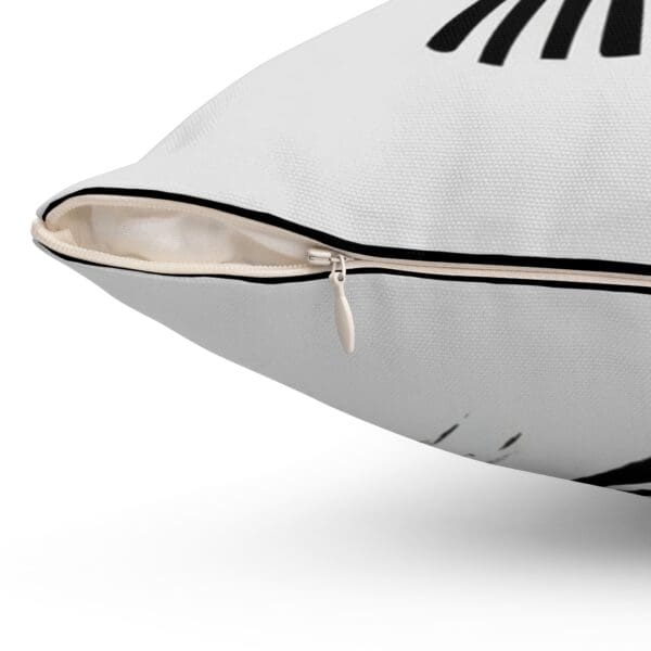 Modern Geometric Print Pillow - Decorative Spun Polyester Square Cushion "Statement Design. Everyday Relaxation." - Image 6
