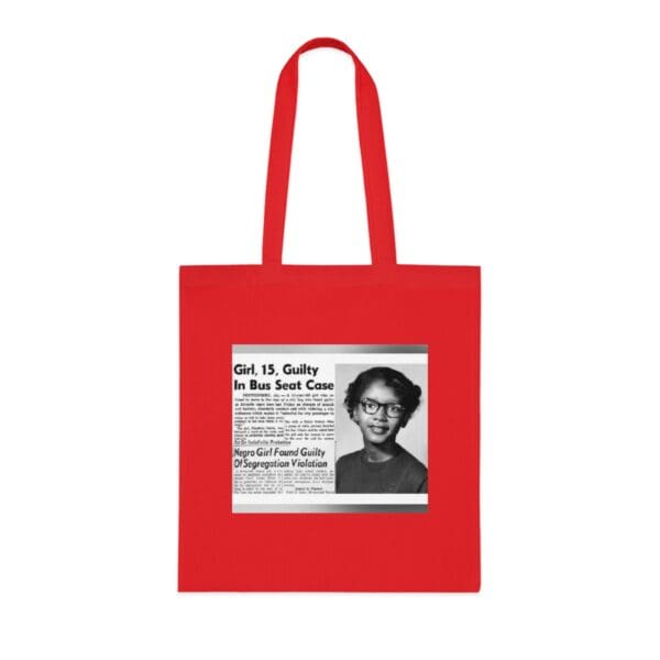 Cotton Canvas Tote Bag "Stand Strong, Stand Proud – Carry Claudette Colvin’s Courage" - Image 25