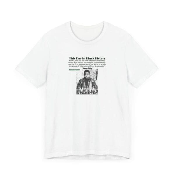 Unisex Jersey Short Sleeve Tee "Honoring Maurice Ashley—Where Genius Meets the Board." - Image 3