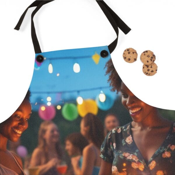 Apron (AOP) "Where the Beat Drops and the Grill Pops." - Image 2