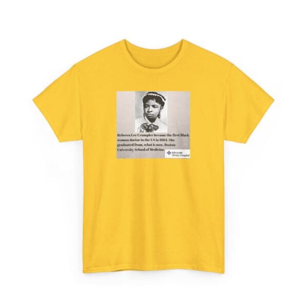 Unisex Heavy Cotton Tee "Rebecca Lee Crumpler: First Black Woman Doctor, Forever a Trailblazer." - Image 27