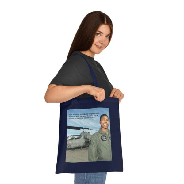 Cotton Canvas Tote Bag "Dream. Dare. Discover — Carry the Legacy of Mae Jemison" - Image 24