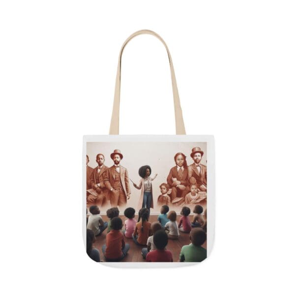 Natural Tote Bag "Pointed toward history, carried into the future." - Image 41
