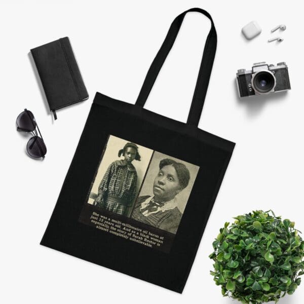 Inspiring Cotton Tote Bag -  "Rich Legacy in Every Stitch – Carry Sarah Rector’s Success" - Image 21
