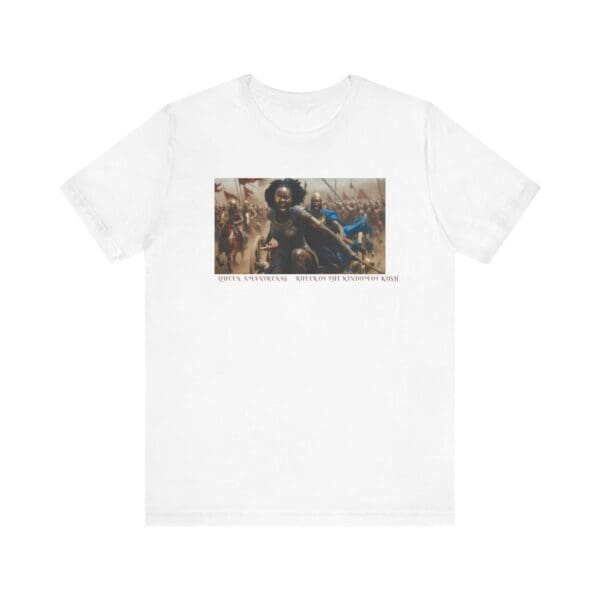 Unisex Jersey Short Sleeve Tee "Queen Amanirenas: The Warrior Who Defied Rome"