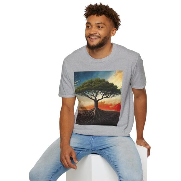 Unisex Softstyle T-Shirt with Inspirational Tree Design - Nature Lover Gift - Image 23