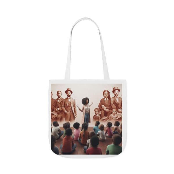 Natural Tote Bag "Pointed toward history, carried into the future." - Image 57