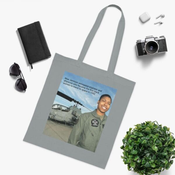 Cotton Canvas Tote Bag "Dream. Dare. Discover — Carry the Legacy of Mae Jemison" - Image 7