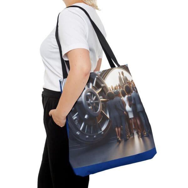 Tote Bag (AOP) "The vault opens. The stories remain." - Image 12