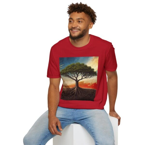 Unisex Softstyle T-Shirt with Inspirational Tree Design - Nature Lover Gift - Image 109