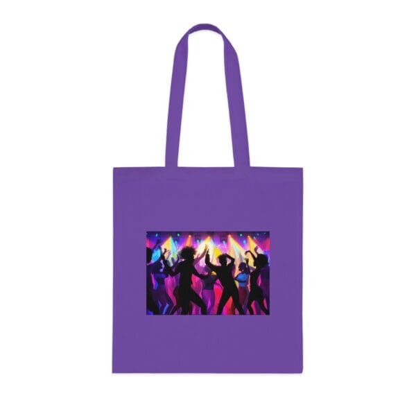 Organic Canvas Tote Bag Vibrant Nightlife Celebration" Canvas Bag - Image 22