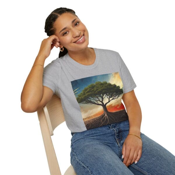 Unisex Softstyle T-Shirt with Inspirational Tree Design - Nature Lover Gift - Image 21