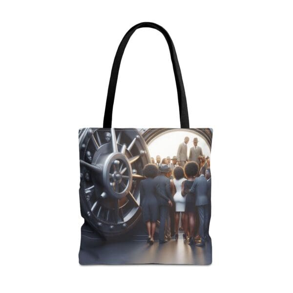 Tote Bag (AOP) "The vault opens. The stories remain." - Image 9