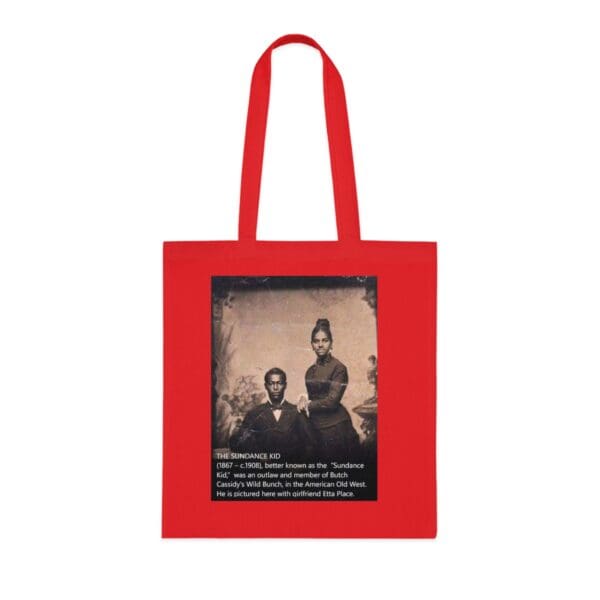 Cotton Canvas Tote Bag "Sundance Kid & Etta Place: Ride with Outlaw Legends!" - Image 25