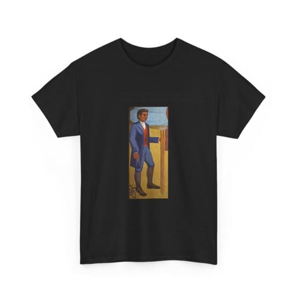 Unisex Heavy Cotton Tee "Benjamin Banneker: Mathematician, Astronomer, Trailblazer." - Image 7