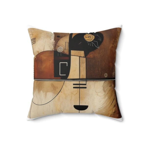 Abstract Art Square Pillow - Modern Home Decor Cushion "Elevate Your Décor with Abstract Elegance." - Image 7